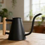 Black Metal Watering Can Long Spout
