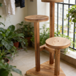 3-Tier Corner Wood Plant Stand