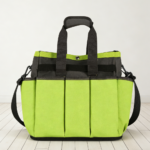Standable Canvas Garden Bag 8 Pockets Shoulder Strap