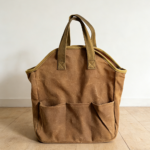 Heavy-Duty Waxed Canvas Garden Bag 9 Pockets