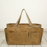 Heavy-Duty Waxed Canvas Garden Bag Multi Pockets